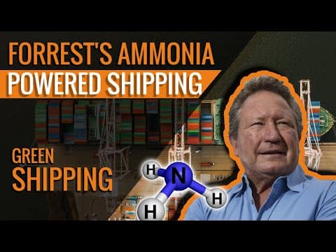 Andrew Forrest Pushes For Ammonia Powered Ships