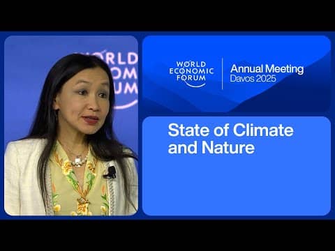 Speak of Climate and Nature | World Financial Forum Annual Meeting 2025